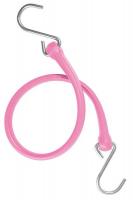 16D944 Bungee Strap, S-Hook, 24 In.L, Pink