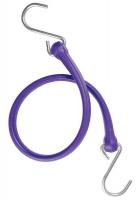 16D945 Bungee Strap, S-Hook, 24 In.L, Purple