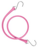 16D948 Bungee Strap, S-Hook, 36 In.L, Pink