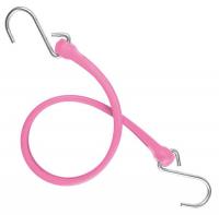 16D960 Bungee Strap, S-Hook, 24 In.L, Pink