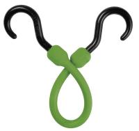 16D966 Bungee Cord, Hook, 12 In.L, Green