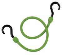 16D974 Bungee Cord, Hook, 24 In.L, Green