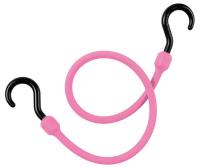 16D976 Bungee Cord, Hook, 24 In.L, Pink