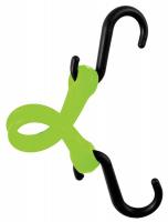 16E316 Bungee Strap, S-Hook, 7 In.L, Green