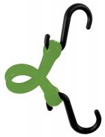 16E317 Bungee Strap, S-Hook, 7 In.L, Green