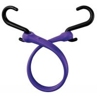 16E329 Bungee Strap, S-Hook, 13 In.L, Purple