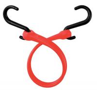 16E332 Bungee Strap, S-Hook, 13 In.L, Red