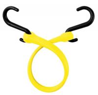 16E334 Bungee Strap, S-Hook, 13 In.L, Yellow