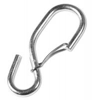 16E357 S-Hook, 3-3/5 In., Steel, Silver