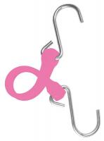 16E365 Bungee Strap, S-Hook, 7 In.L, Pink