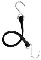 16E369 Bungee Strap, S-Hook, 13 In.L, Black