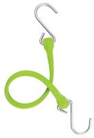 16E372 Bungee Strap, S-Hook, 13 In.L, Green
