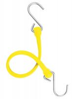 16E379 Bungee Strap, S-Hook, 13 In.L, Yellow