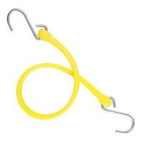 16E390 Bungee Strap, S-Hook, 19 In.L, Yellow