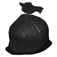 16E412 Trash Can Liner, 40 to 45 Gal., Blk, PK 50