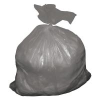 16E413 Trash Can Liner, 40 to 45 Gal., Gry, PK 50