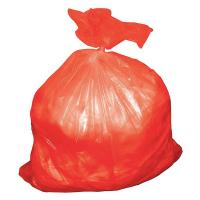 16E410 Trash Can Liner, 30 Gal., Red, LDPE, PK 50