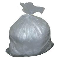16E422 Trash Can Liner, 55 Gal., Clear, LDPE, PK 50
