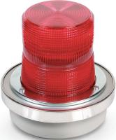 16G502 Warning Light, Strobe Tube, 120VAC, Red