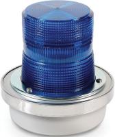 16G504 Warning Light, Strobe Tube, 120VAC, Blue
