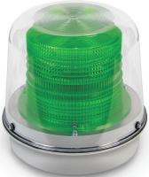 16G525 Warning Light, Strobe Tube, 120VAC, Green