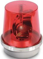 16G527 Rotating Warning Light, Halogen, Red