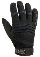 16N658 Cold Protection Gloves, PVC, M, Black, PR