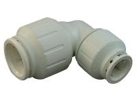 16T744 Reducing Elbow, 3/4 x 1/2 In, PEX, White