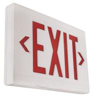 16U269 Exit Sign, 3.8W, Red, 1 or 2, 5 yr. Wrnty