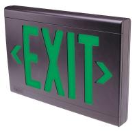 16U268 Exit Sign, 3.5W, Green, 1 or 2 Faces