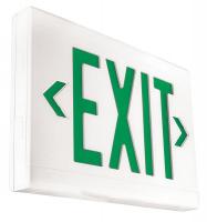 16U271 Exit Sign, 3.8W, Green, 1 or 2, 9 in. H