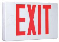 16U387 Exit Sign, 3.0W, Red, 1 or 2 Faces