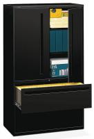 16V242 Lateral File, 42 In.W, Black