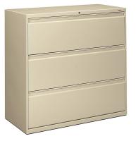 16V264 Lateral File, 42 In.W, Putty