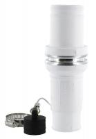 16W322 Single Pole Connector, Male, 0.87 In, White