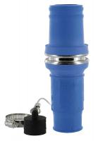16W326 Single Pole Connector, Male, 0.87 In, Blue