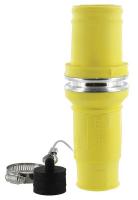 16W321 Connector, Sngl Pole, Male, 0.725 In, Yellow