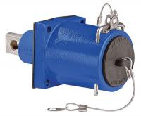 16W398 Panel Receptacle, Single Hole, Male, Blue