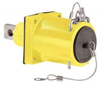 16W402 Panel Receptacle, Single Hole, Male, Yellow
