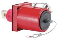 16W446 Panel , 45 Deg, Single Hole, Female, Red