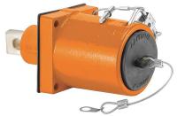 16W448 Panel , 45 Deg, Single Hole, Female, Orange