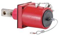 16W454 Panel , 45 Deg, Dbl Hole, Female, Red