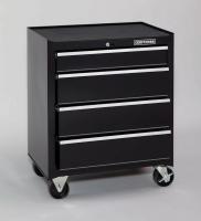 16W846 Rolling Cabinet, 26-1/2 x18 x32-1/2, Black