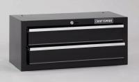 16W847 Intermediate Chest, 26x12 x11-1/2, Stl, Blk