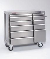 16W863 Rolling Cabinet, 41 x 18 x 39-1/4 In, SS