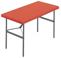 16W948 Folding Table, 24 x 48, Red
