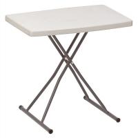 16W956 Folding Table, 30 x 20, Platinum