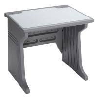 16X006 Desk, HDPE, Platinum, 60 In.