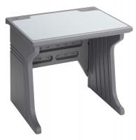 16W998 Desk, HDPE, Charcoal, 34 In.