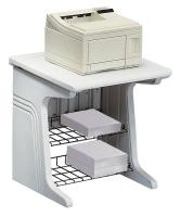 16X023 Printer Stand, HDPE, Platinum